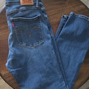 Levi's Deep Blue Skinny Jeans